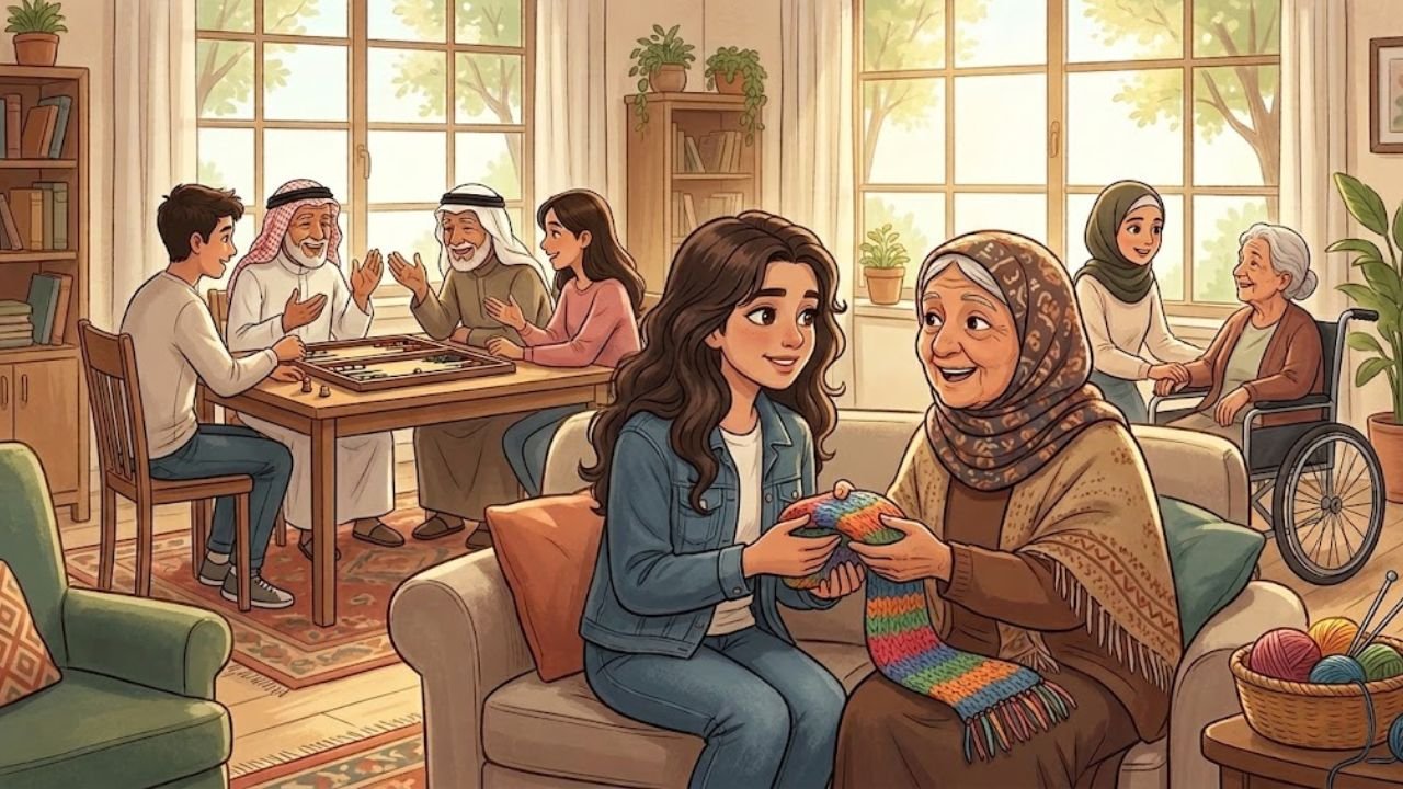 Volunteers at the Old People’s Home