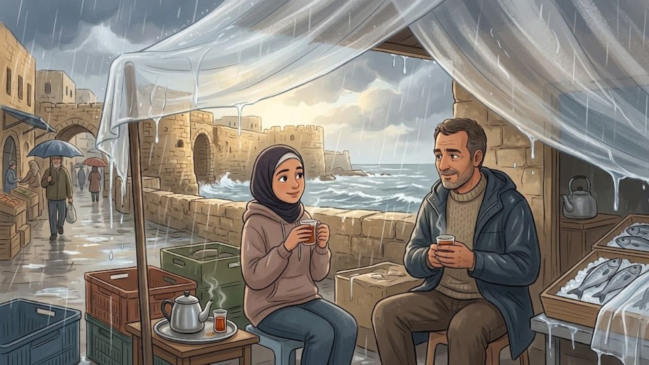 A Rainy Day at the Market