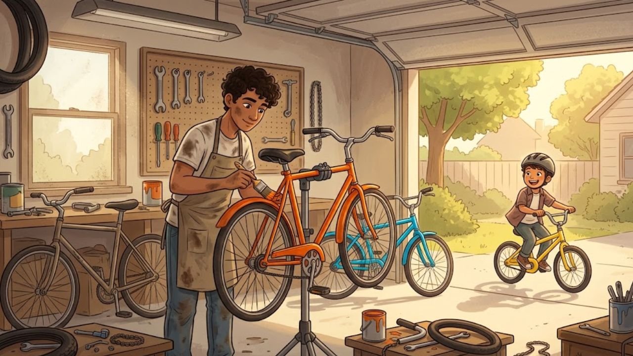 Sami Fixes Old Bicycles
